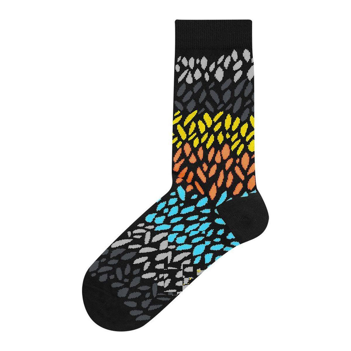 Black Color Casual Long Socks [mb199-women-L-06]