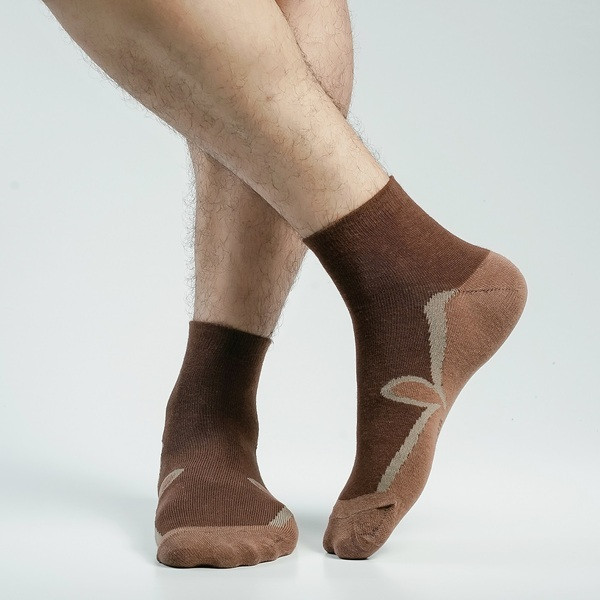 Chocolate Color Casual Ankle Socks [xclub-men-A-11ch]
