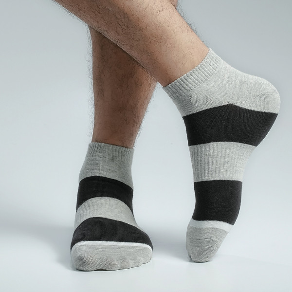 Ash Color Casual Cotton Socks  [mb219-men-A-03as2]