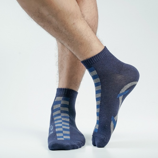 Navy Blue Color Casual Ankle Socks [action-men-A-11na]