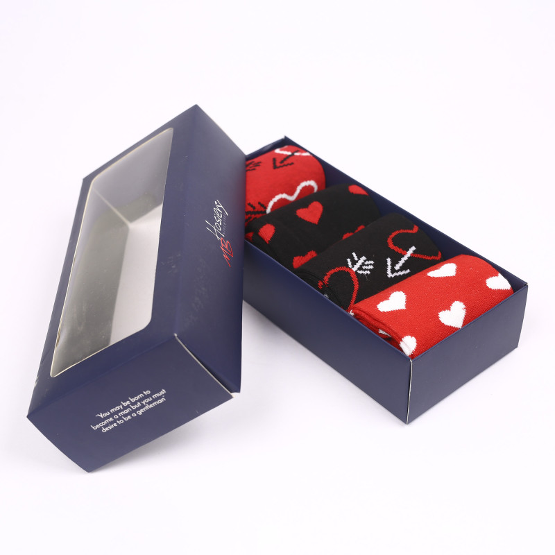 4 Pair Multi Color Casual Combo Gift Box [04PACK-Women-04]