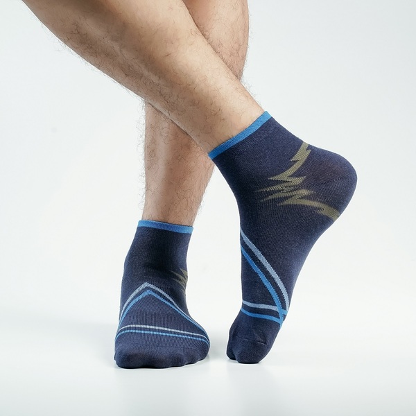 Navy Blue Color Casual Ankle Socks [action-men-A-20na]