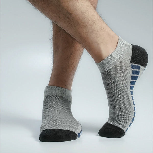Ash Color Casual Ankle Socks [mb179-men-A-25as]