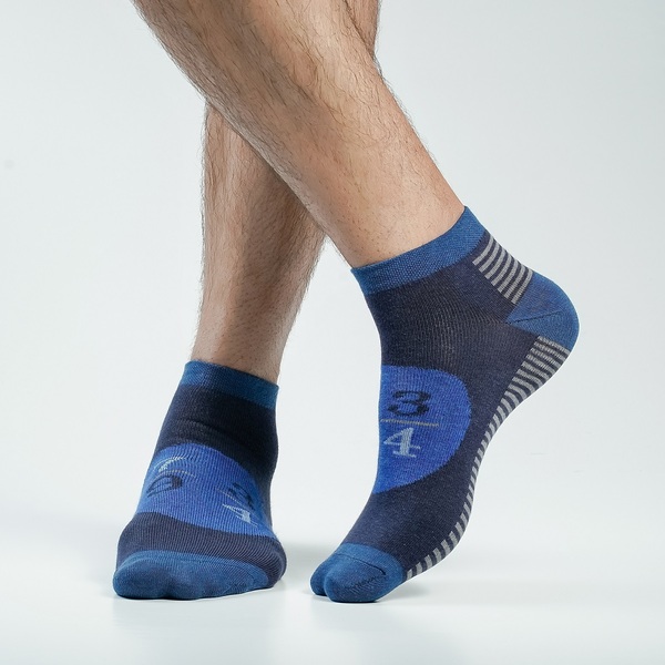 Navy Blue Color Casual Ankle Socks [action-men-A-19na]