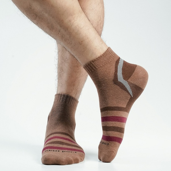 Brown Color Casual Ankle Socks [pzone-men-A-07br]