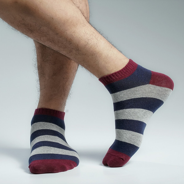 Multi Color Casual Ankle Socks [mb129-men-A-01B]