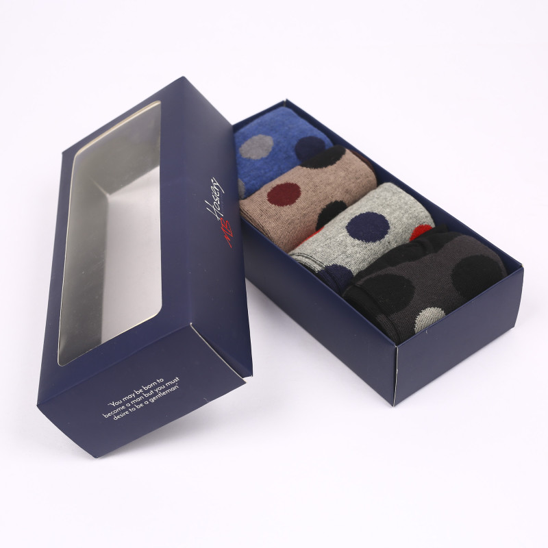 4 Pair Multi Color Casual Combo Gift Box [04PACK-Men-04]