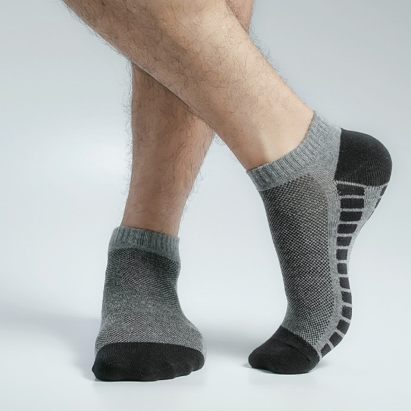Ash Color Casual Ankle Socks [mb179-men-A-25as2]