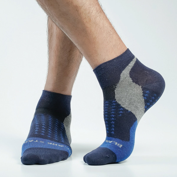 Navy Blue Color Casual Cotton Socks [bstar-men-A-12na]