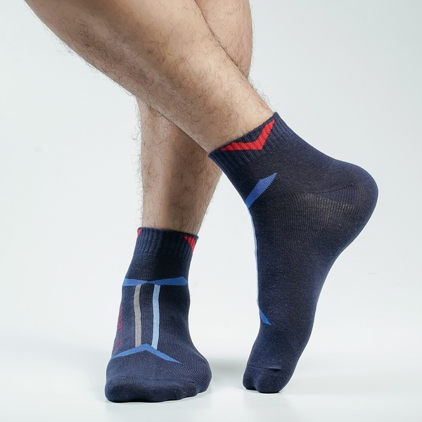 Navy Blue Color Casual Ankle Socks [action-men-A-04na]