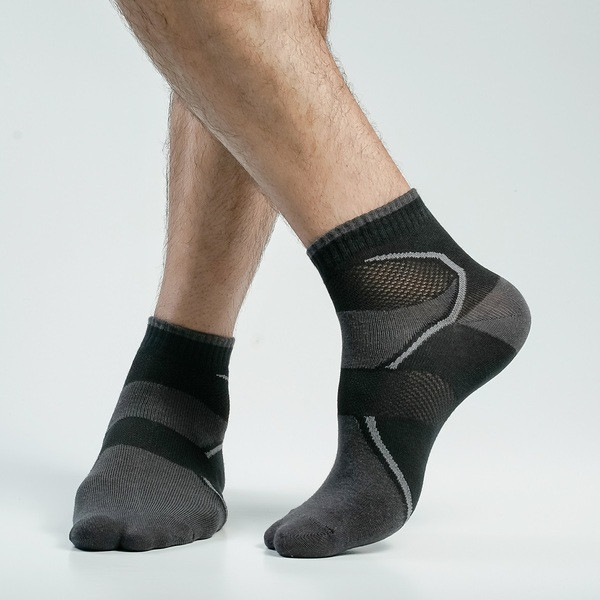 Black Color Casual Cotton Socks [bstar-men-A-18bl]