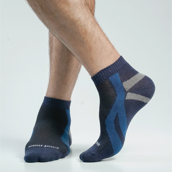 Navy Blue Color Casual Cotton Socks [bstar-men-A-14na]
