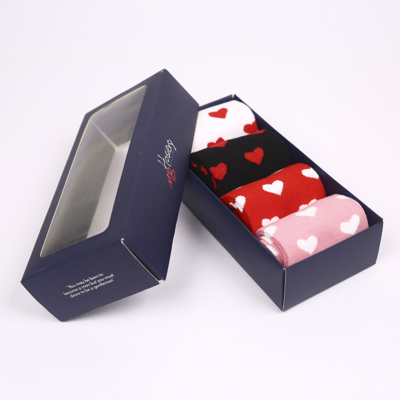4 Pair Multi Color Casual Combo Gift Box [04PACK-Women-03]