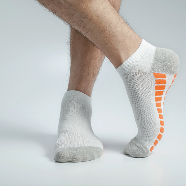 White Color Casual Ankle Socks [mb179-men-A-25wh]