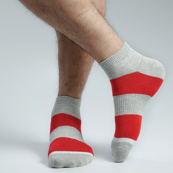 Ash Color Casual Cotton Socks [mb219-men-A-03as]