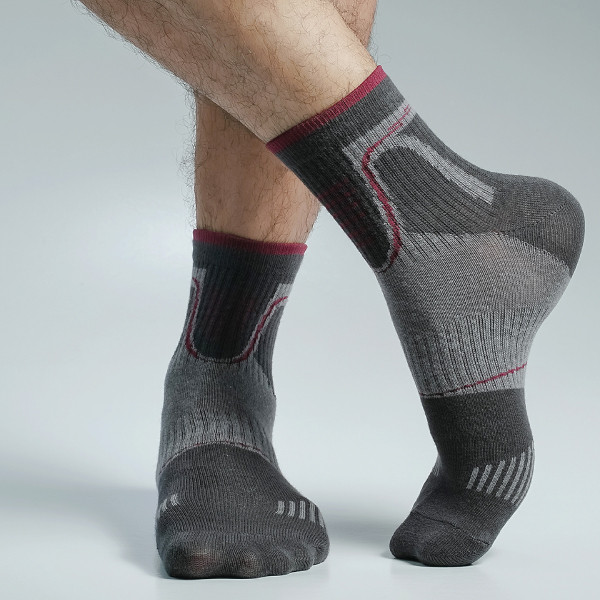 Charcoal Color Casual Socks  [mb249-men-A-10chr]