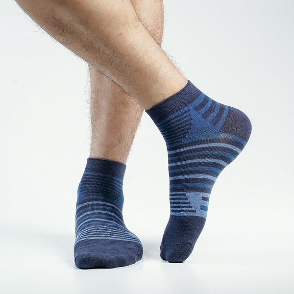 Navy Blue Color Casual Ankle Socks [action-men-A-08na]