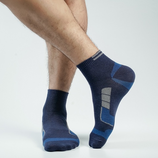 Navy Blue Color Casual Ankle Socks [action-men-A-12na]