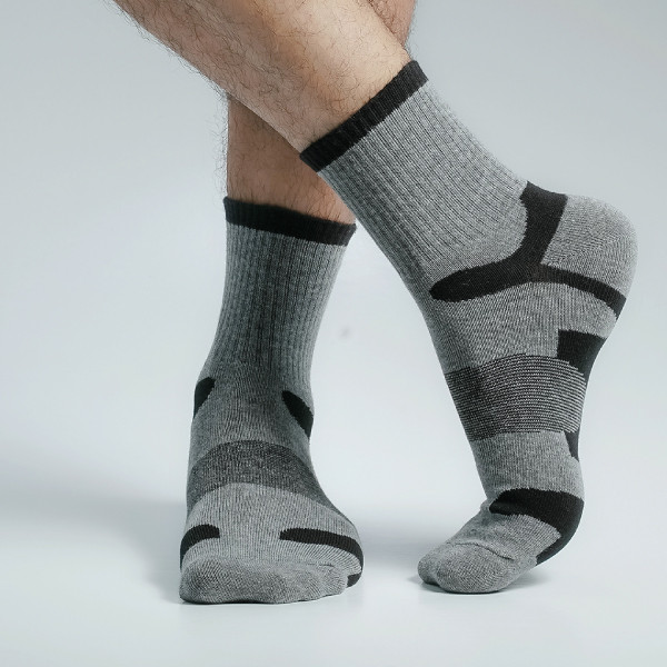 Ash Color Casual Socks  [mb249-men-A-11as]