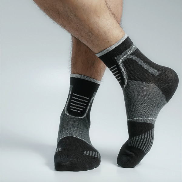 Black Color Casual Socks  [mb249-men-A-10bl]