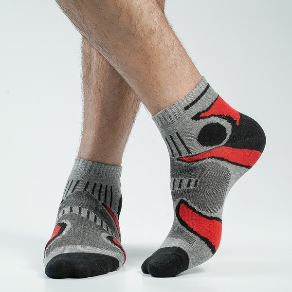 Ash Color Casual Ankle Socks [pzone-men-A-10as]