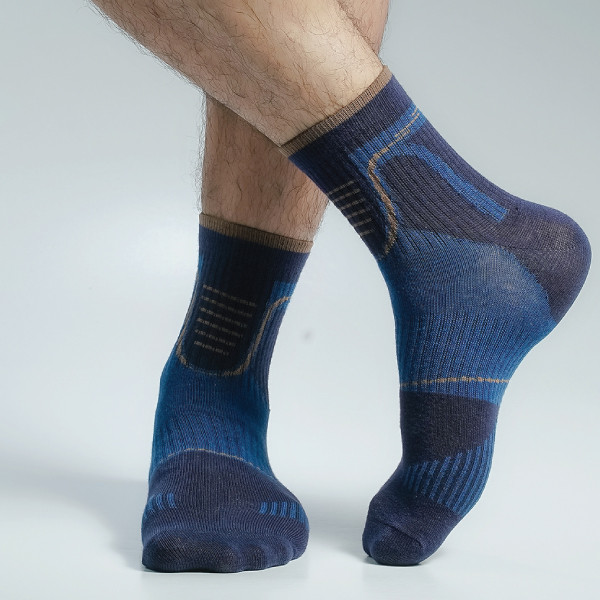 Navy Color Casual Socks  [mb249-men-A-10na]