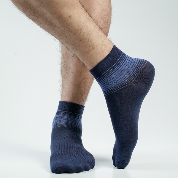 Navy Blue Color Formal Ankle Socks [bstar-men-A-22na]