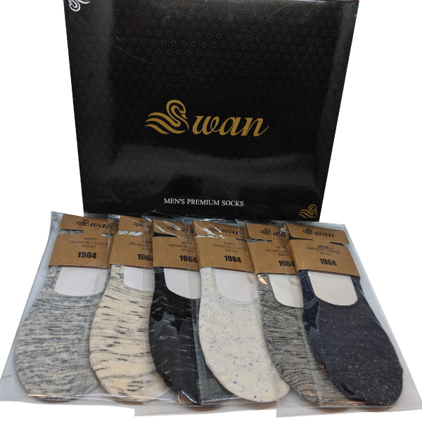 6 Pairs No Show Premium Loafer Socks Combo [Combo 8]