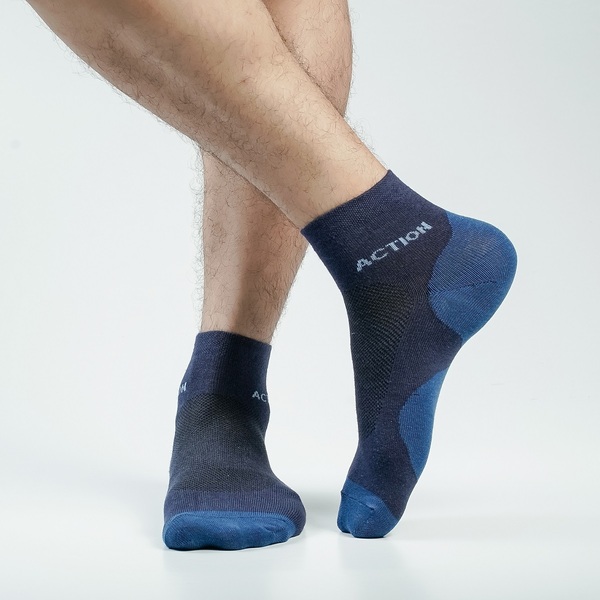 Navy Blue Color Casual Ankle Socks [action-men-A-13na]