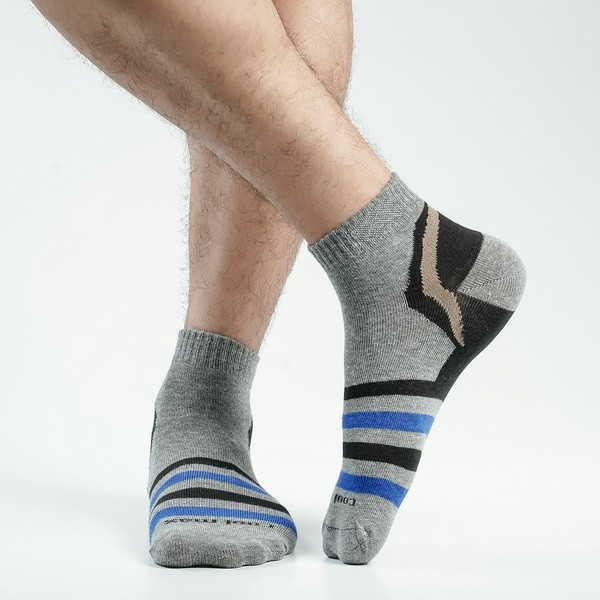 Ash Color Casual Ankle Socks [pzone-men-A-07as]