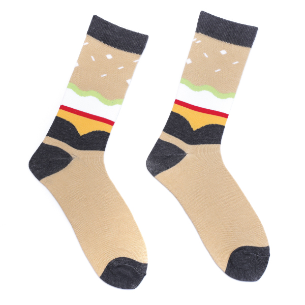 Beige Color Casual Long Socks [mb179-women-L-04]