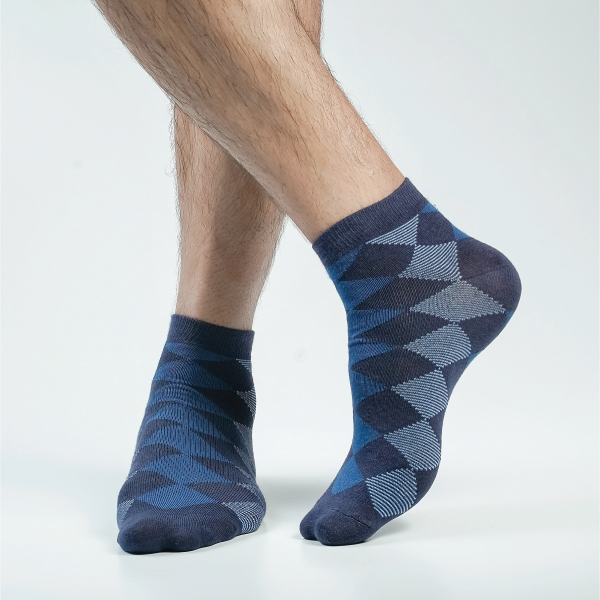 Navy Blue Color Formal Ankle Socks [speed-men-A-23na]
