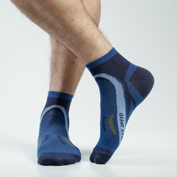 Navy Blue Color Casual Ankle Socks [speed-men-A-14na]